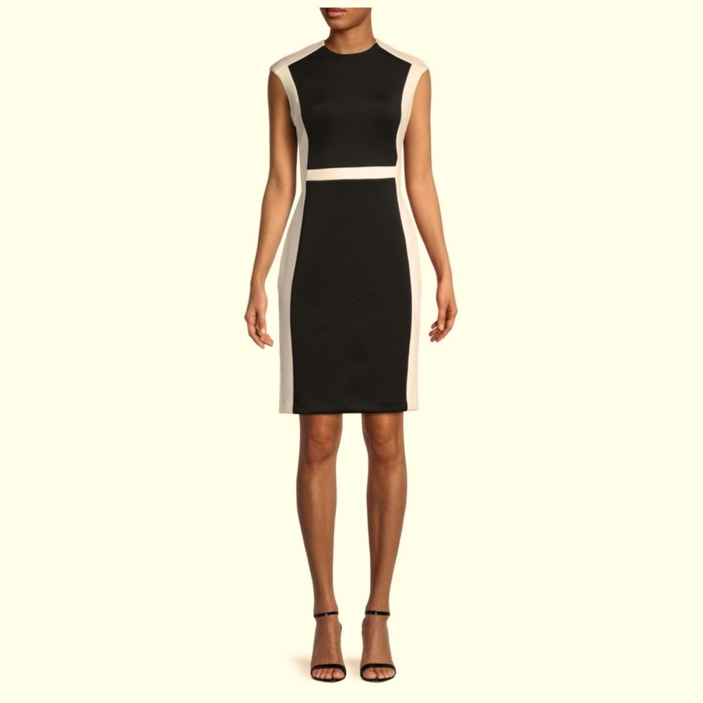 CALVIN KLEIN
Colorblock Sheath Dress